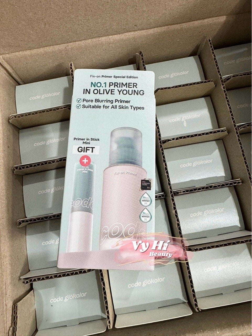 Set kem lót Code 2 món Fix - On Primer gồm: kem lót 30ml & lót thỏi 4g