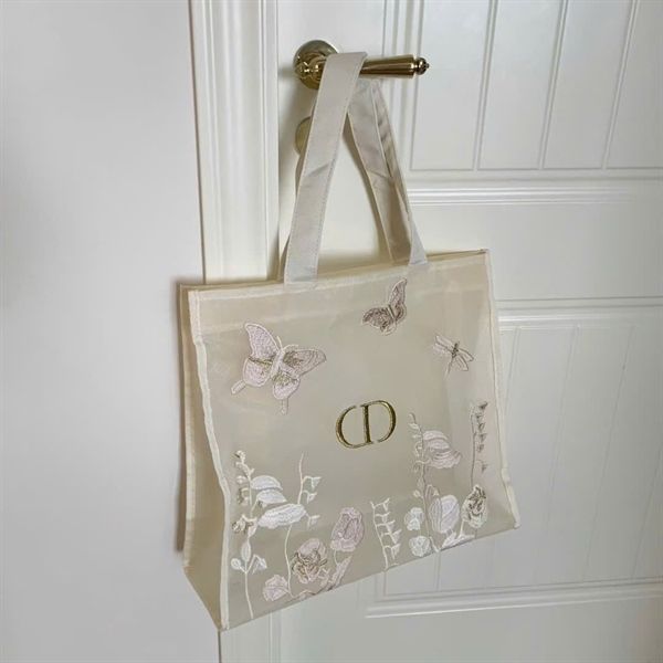 Túi tote Dior thêu hoa lưới 35 x 41 x 14.5 cm