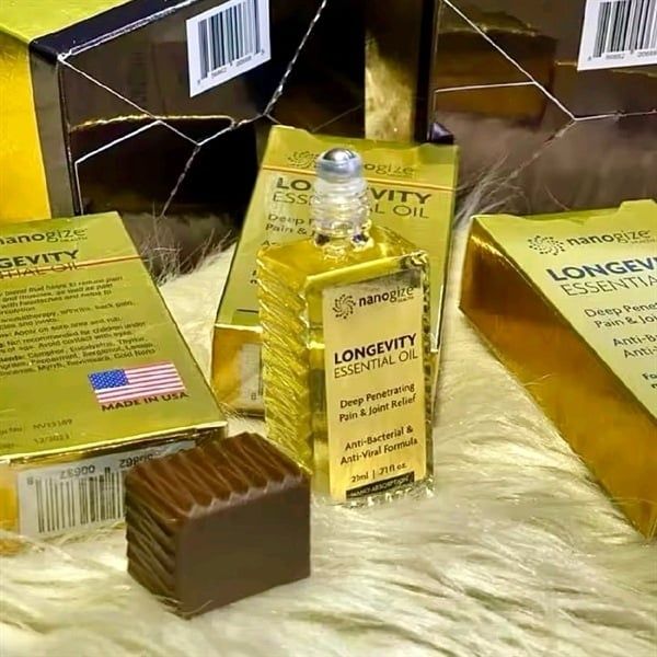 Dầu gió Nanogize Health Longevity Essential Oil dạng lăn 21ml