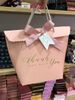 Túi quà giấy kèm nơ HỒNG PHẤN Thank You Very Much 17 x 8.5 x 20.5 cm