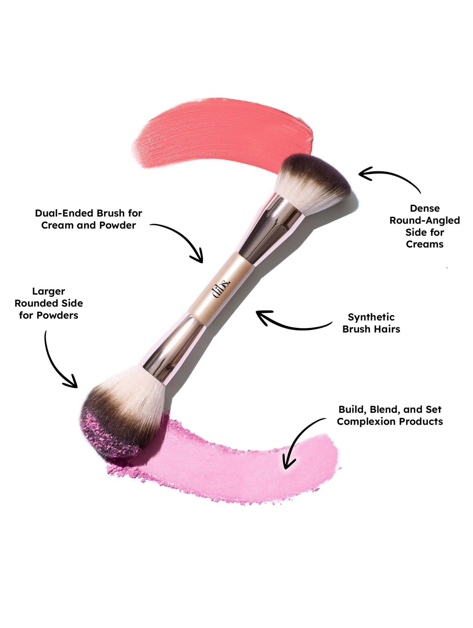 Cọ lẻ DIBS 2 đầu Double-ended Face Brush for Cream and Power