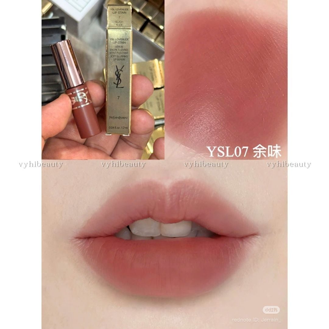MINI - Son kem YSL Lovenude Lip Stain Soft Blurring Lip Serum 1.2ml