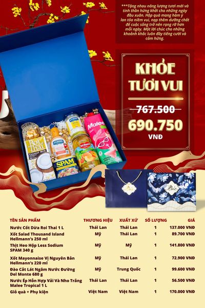 Hộp Quà Tết “Khỏe Tươi Vui”