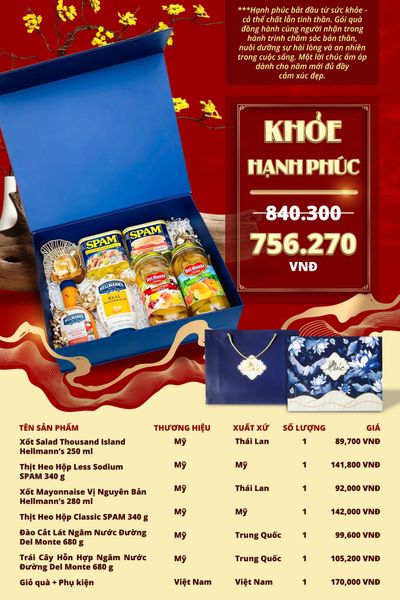 Hộp Quà Tết “Khỏe Hạnh Phúc”