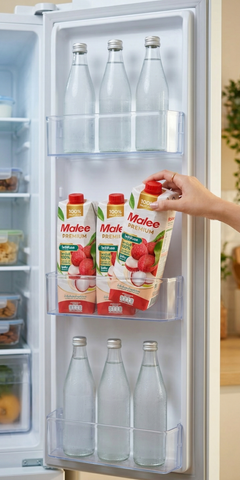 Nước Ép Hỗn Hợp Vải Với Lê Và Nước Dừa Malee Premium 1L - Nhập Khẩu Thái Lan | Malee Lychee Juice With Pear Juice And Coconut Water 1L