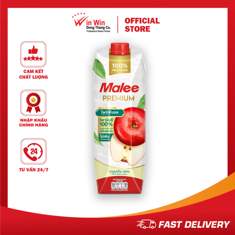 Nước Ép Táo Malee Premium 1L - Nhập Khẩu Thái Lan | Malee Premium 100% Apple Juice 1L