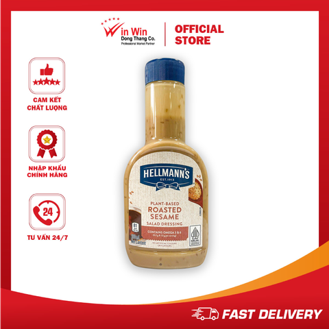 Xốt Salad Mè Rang Hellmann’s 250ml - Thương Hiệu Mỹ, SX Thái Lan | Hellmann’s Roasted Sesame Salad Dressing 250ml