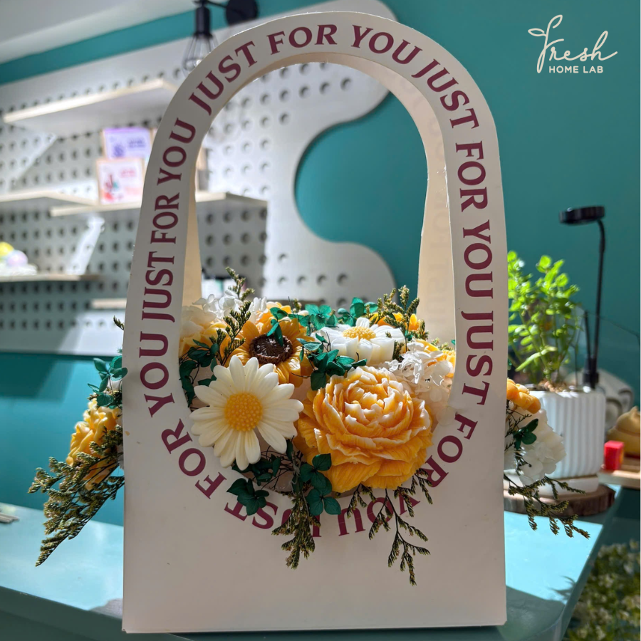  Giỏ Hoa Sáp Lớn 