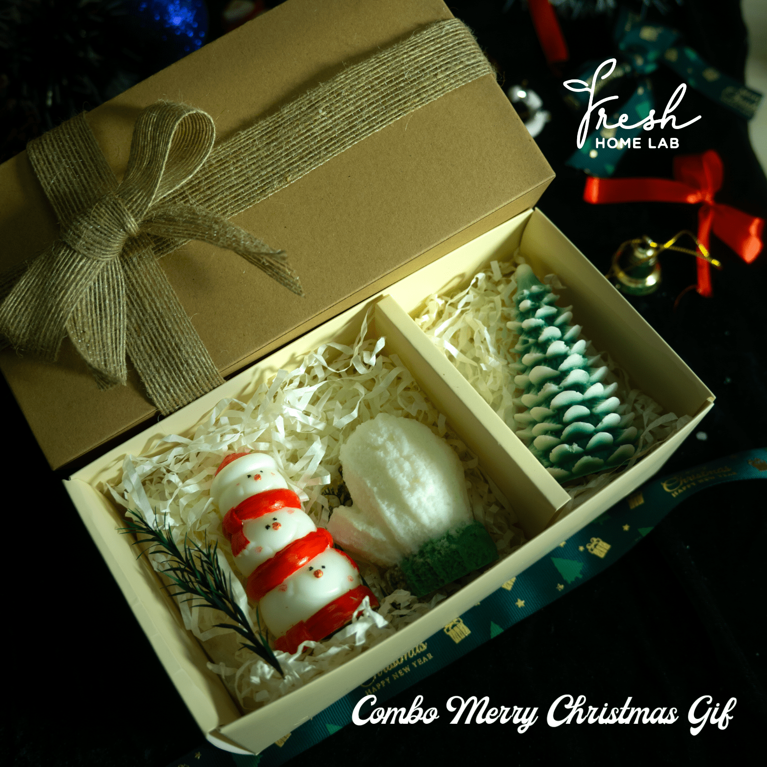  BỘ SƯU TẬP NẾN THƠM GIÁNG SINH | Nến Noel Hương Đặc Trưng Tinh Dầu Thư Giãn | Fresh Home Lab 