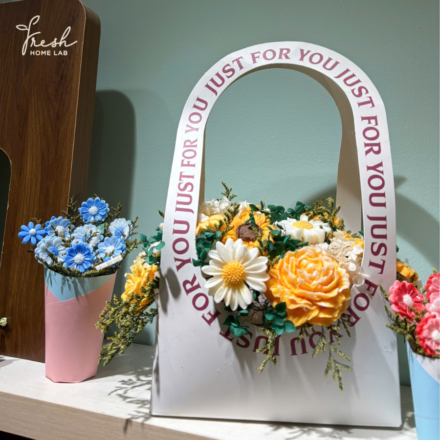  Giỏ Hoa Sáp Lớn 