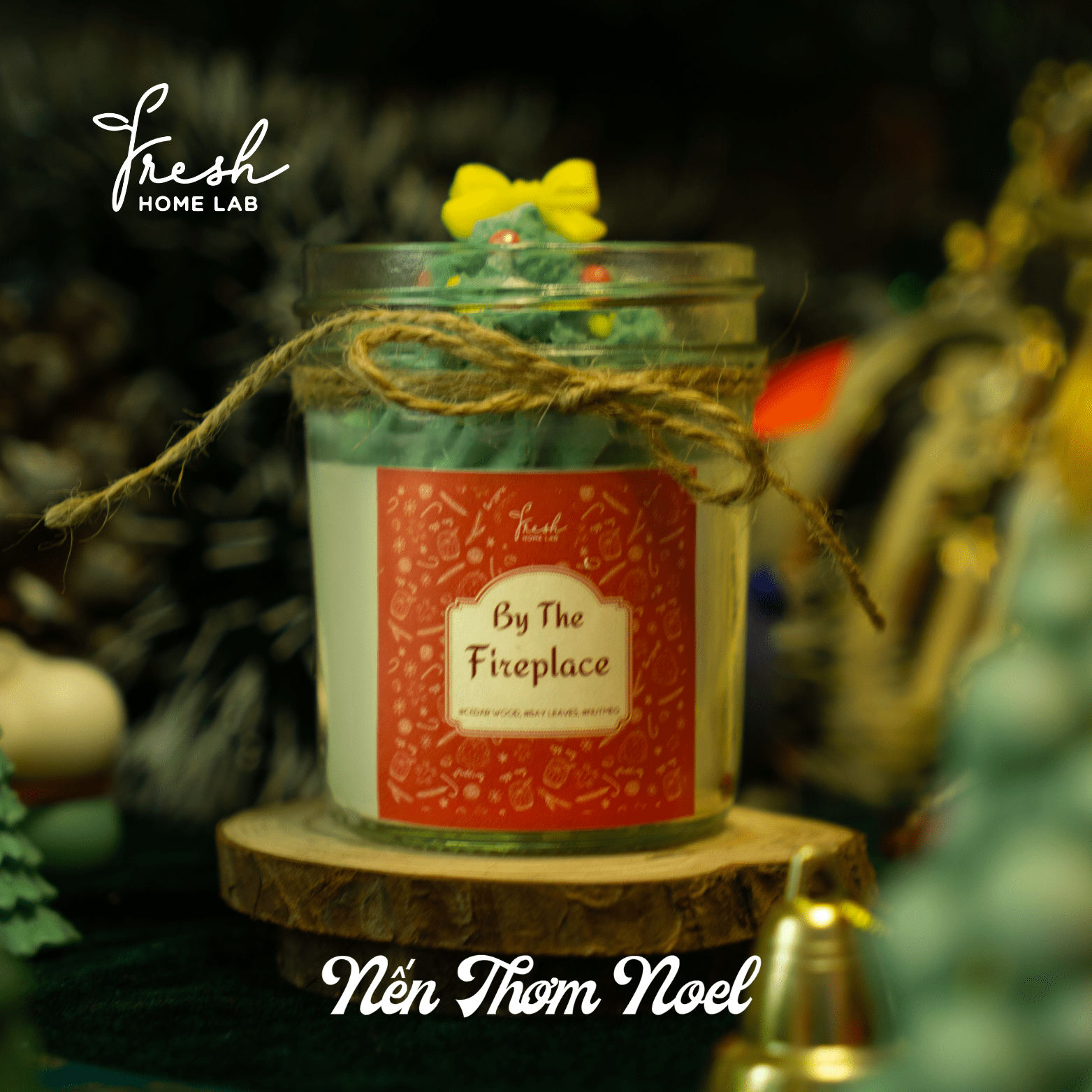  BỘ SƯU TẬP NẾN THƠM GIÁNG SINH | Nến Noel Hương Đặc Trưng Tinh Dầu Thư Giãn | Fresh Home Lab 