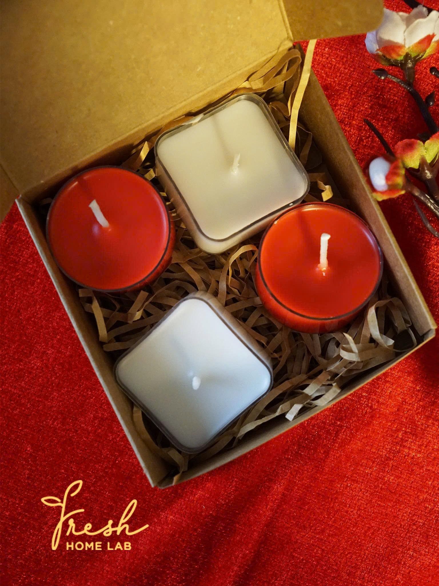  Nến Thơm Tealight Mùi Già & Xô Thơm Fresh Home Lab - Tinh Dầu Tự Nhiên Giảm Stress, Thư Giãn 