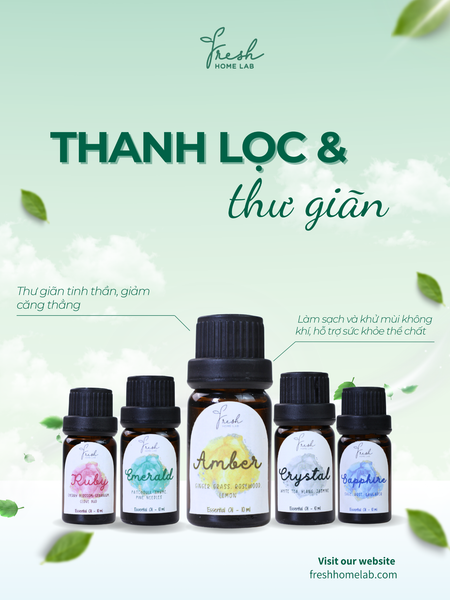  Tinh dầu thiên nhiên xông phòng Fresh Home Lab 