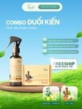  Combo Đuổi kiến hiệu quả - Sáp đuổi côn trùng, bình xịt tinh dầu khử mùi, thơm phòng 
