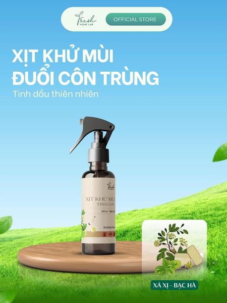  Bình Xịt Phòng Tinh Dầu Xá Xị Bạc Hà, đuổi muỗi và côn trùng, khử mùi thơm phòng thiên nhiên 