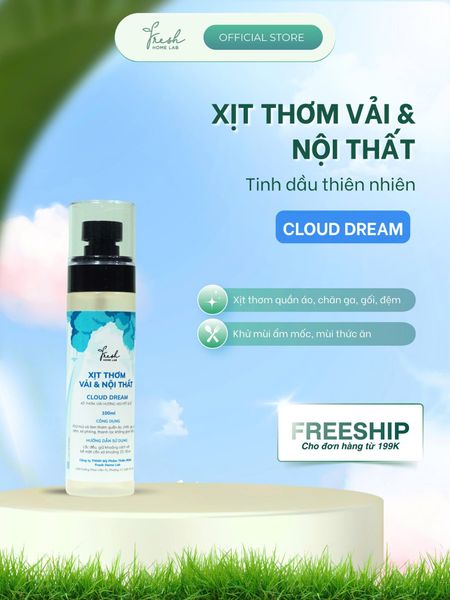  Xịt thơm quần áo, nội thất Cloud Dream 