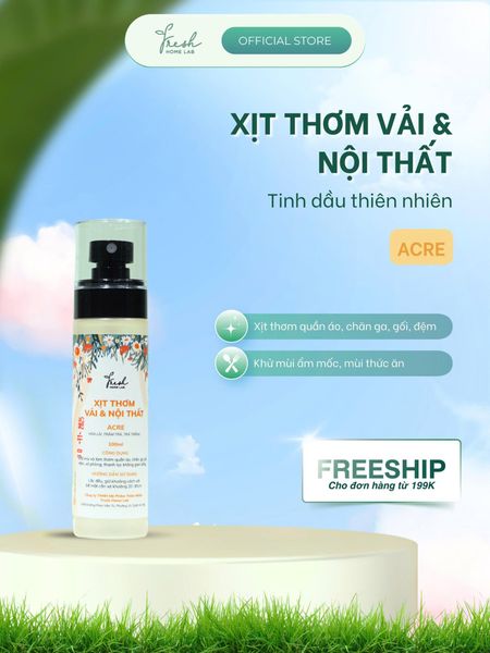  Xịt thơm quần áo, nội thất Acre 
