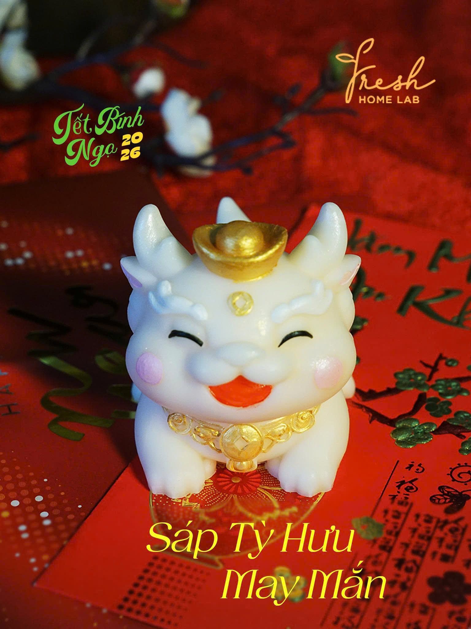 [Decor Trang Trí Tết] Sáp Thơm Tinh Dầu Thiên Nhiên - Thơm phòng, Khử mùi, Hút ẩm - Fresh Home Lab 