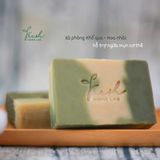  Xà phòng thiên nhiên, xà bông tắm giảm mụn lưng, sáng da, tẩy da chết, an toàn 100g Fresh Home Lab 