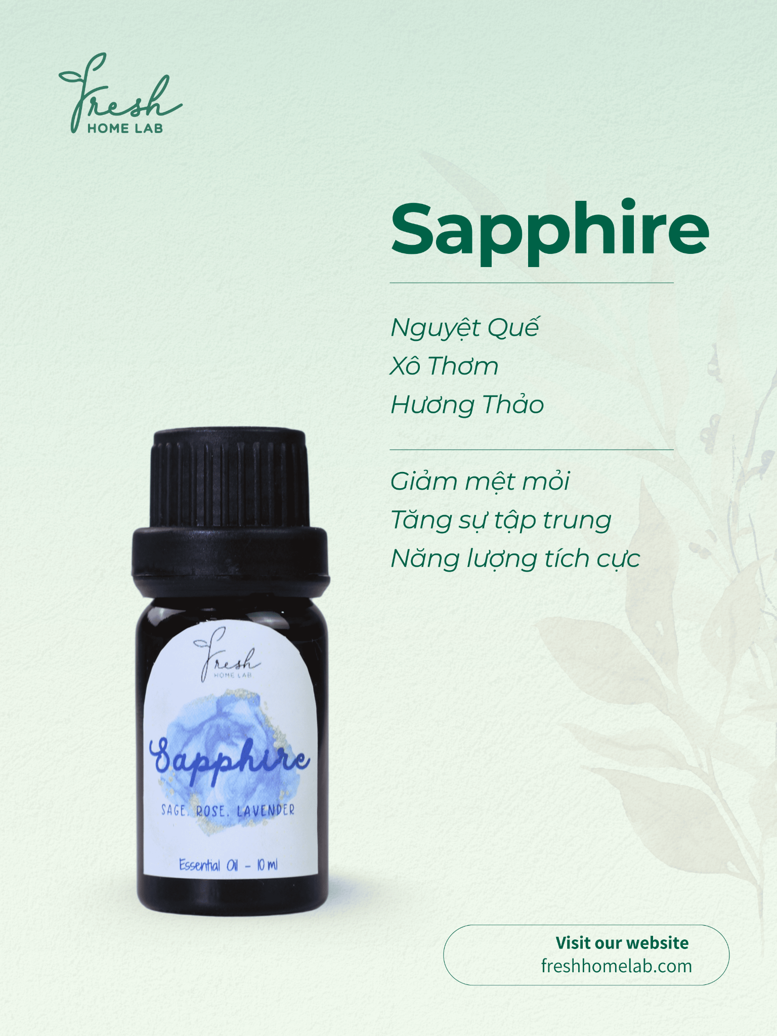  Tinh dầu thiên nhiên xông phòng Fresh Home Lab 