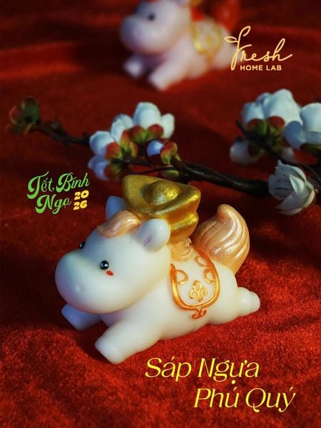  [Decor Trang Trí Tết] Sáp Thơm Tinh Dầu Thiên Nhiên - Thơm phòng, Khử mùi, Hút ẩm - Fresh Home Lab 