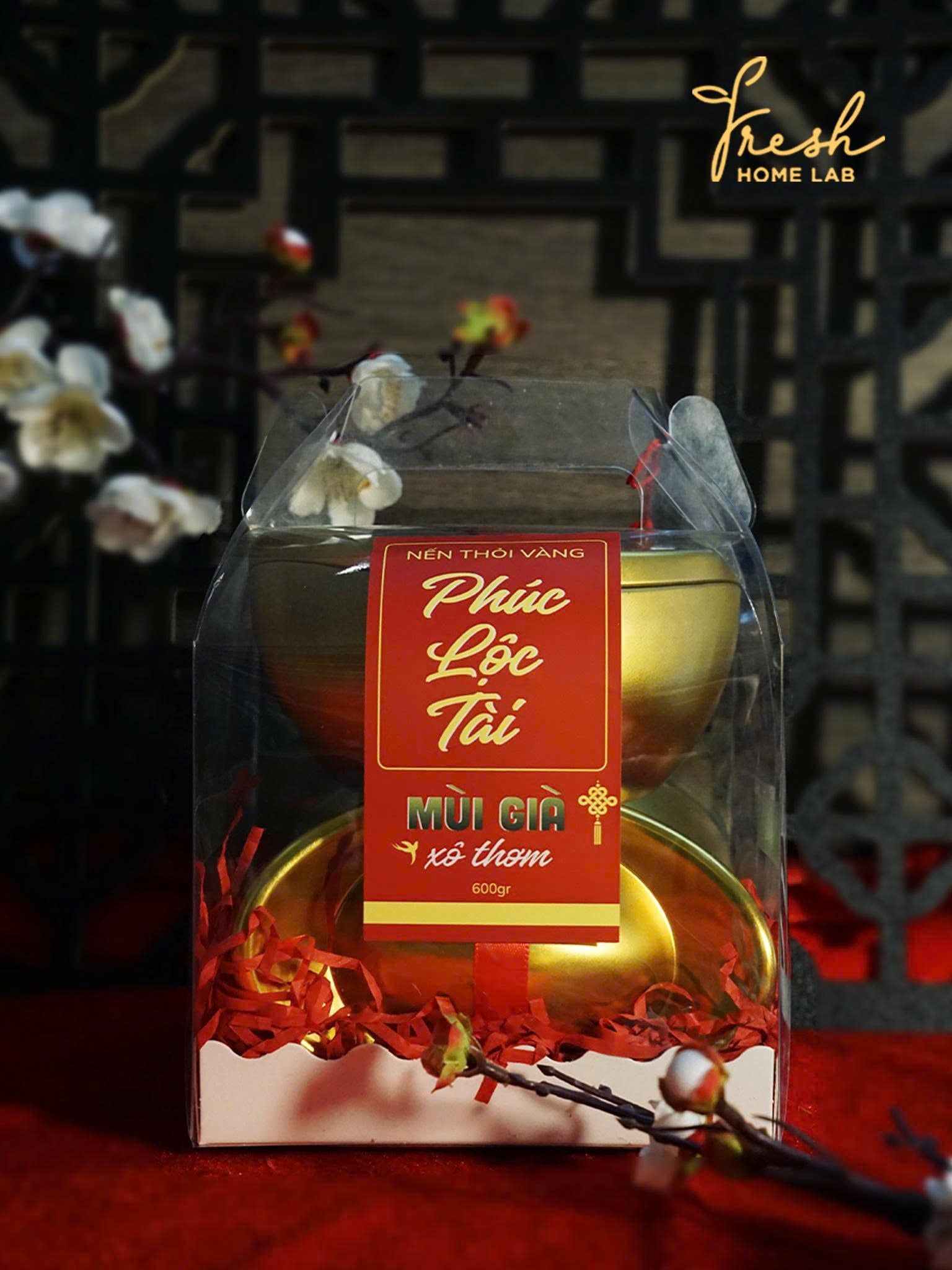  SET QUÀ TẶNG TẾT PHÚC LỘC TÀI | Bộ 3 Nến Thơm Mùi Già Thanh Tẩy Đón Lộc | Fresh Home Lab Chính Hãng 