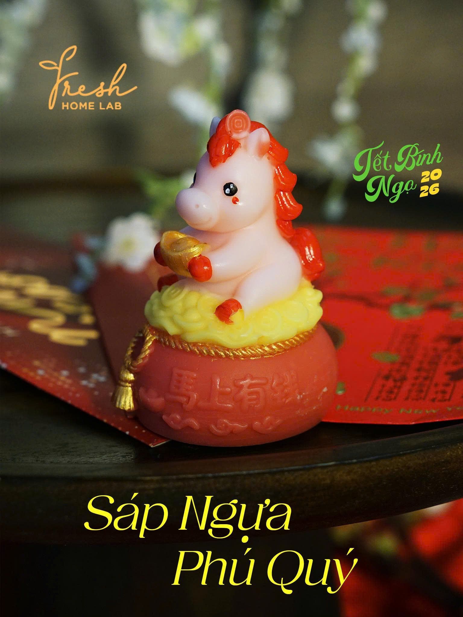  [Decor Trang Trí Tết] Sáp Thơm Tinh Dầu Thiên Nhiên - Thơm phòng, Khử mùi, Hút ẩm - Fresh Home Lab 