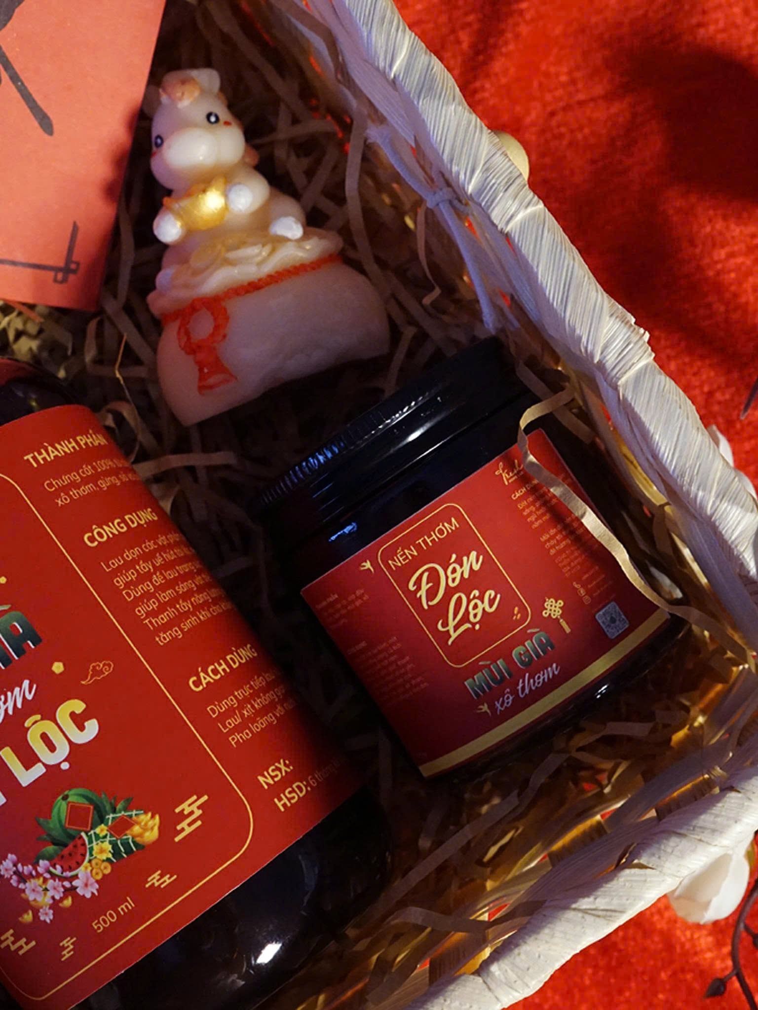  Combo Tết Mộc An Gia: Nước Mùi Già Xô Thơm Thanh Tẩy, Nước Tắm, Nến Thơm Đón Lộc Fresh Home Lab 