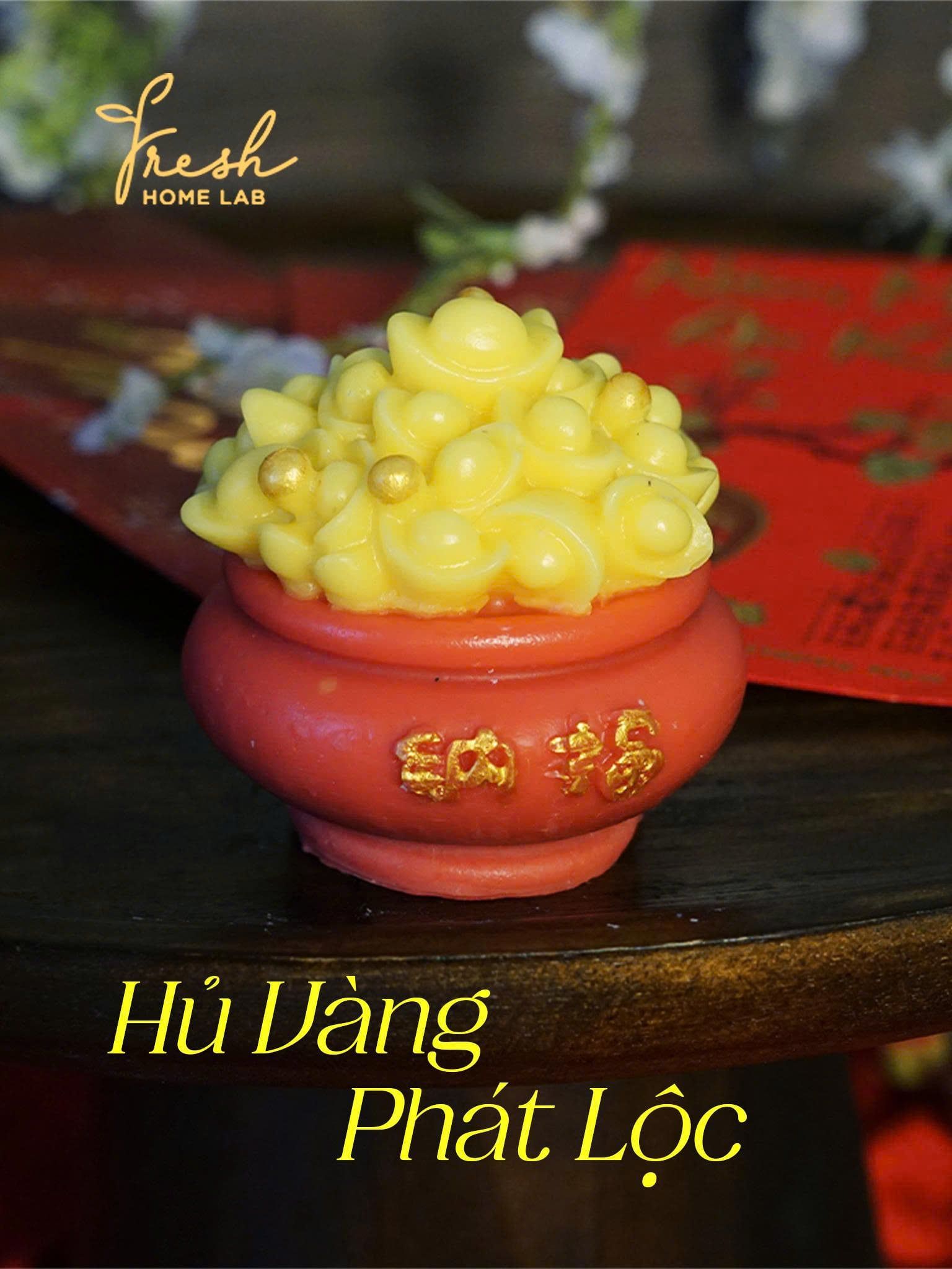  [Decor Trang Trí Tết] Sáp Thơm Tinh Dầu Thiên Nhiên - Thơm phòng, Khử mùi, Hút ẩm - Fresh Home Lab 