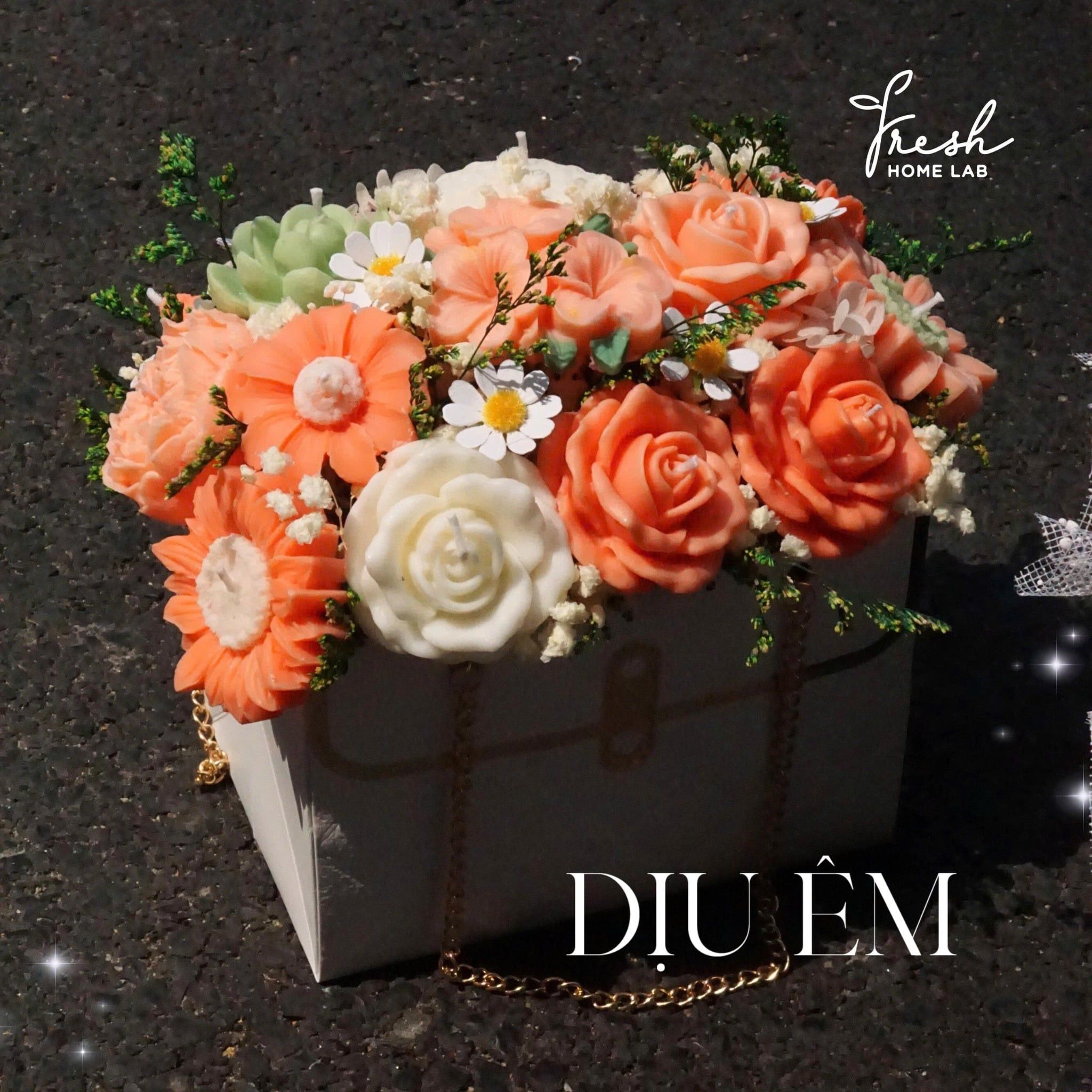  Hoa sáp thơm tinh dầu thiên nhiên Fresh Home Lab 