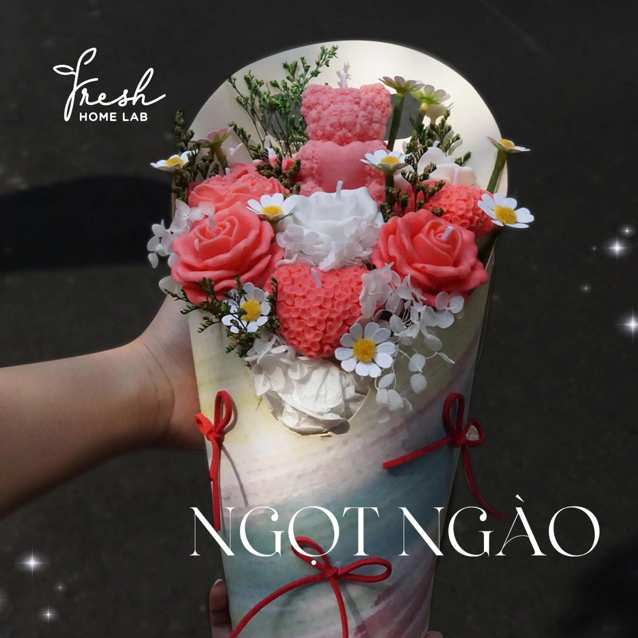  Hoa sáp thơm tinh dầu thiên nhiên Fresh Home Lab 