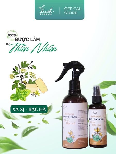  Bình Xịt Phòng Tinh Dầu Xá Xị Bạc Hà, đuổi muỗi và côn trùng, khử mùi thơm phòng thiên nhiên 
