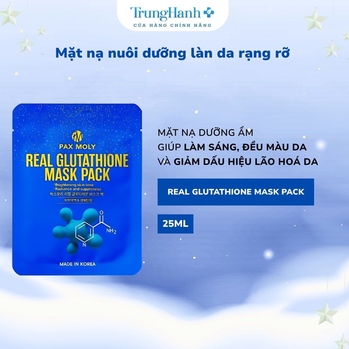 glutathione mt n trng da Tone up Whitening Program Mask Combo 10 Mt N B5