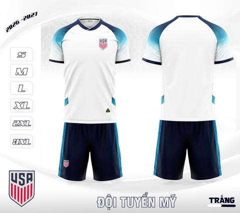  Bộ Quần Áo Đá Bóng tuyển Mỹ 2026 