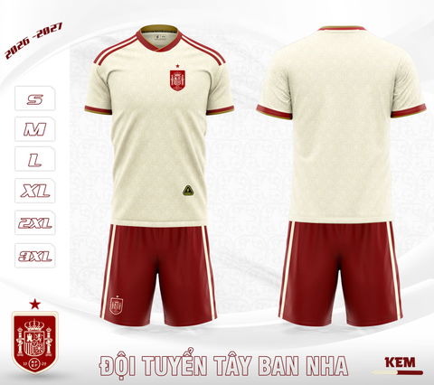  Bộ Quần Áo Đá Bóng tuyển Tây Ban Nha 2026 