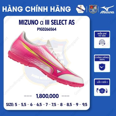  Mizuno Alpha III Select AS - Giày Bóng Đá Chính Hãng 