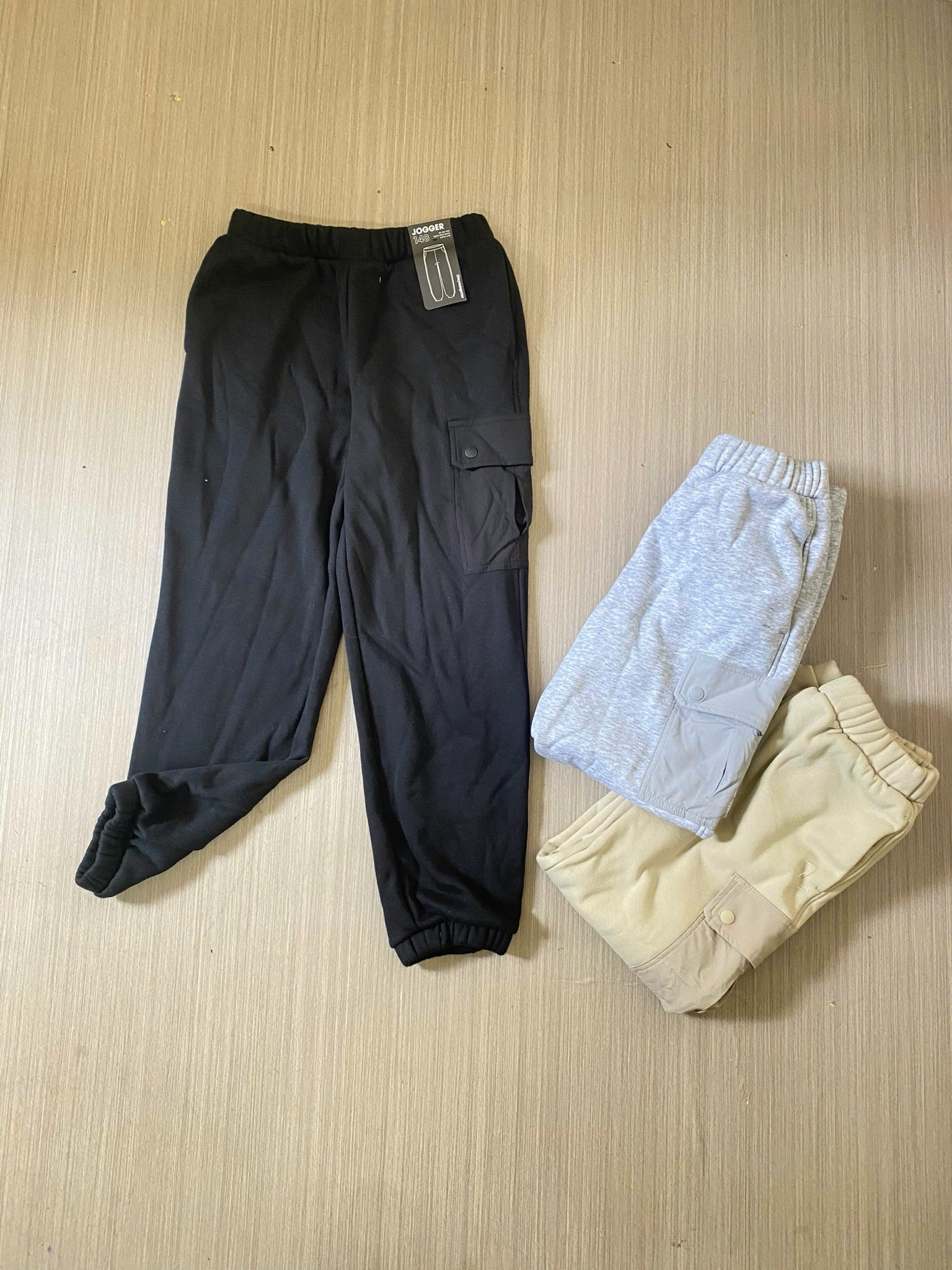 Quần jogger nỉ bông Topten phối túi hộp nhiều màu cho bé size 130-170
