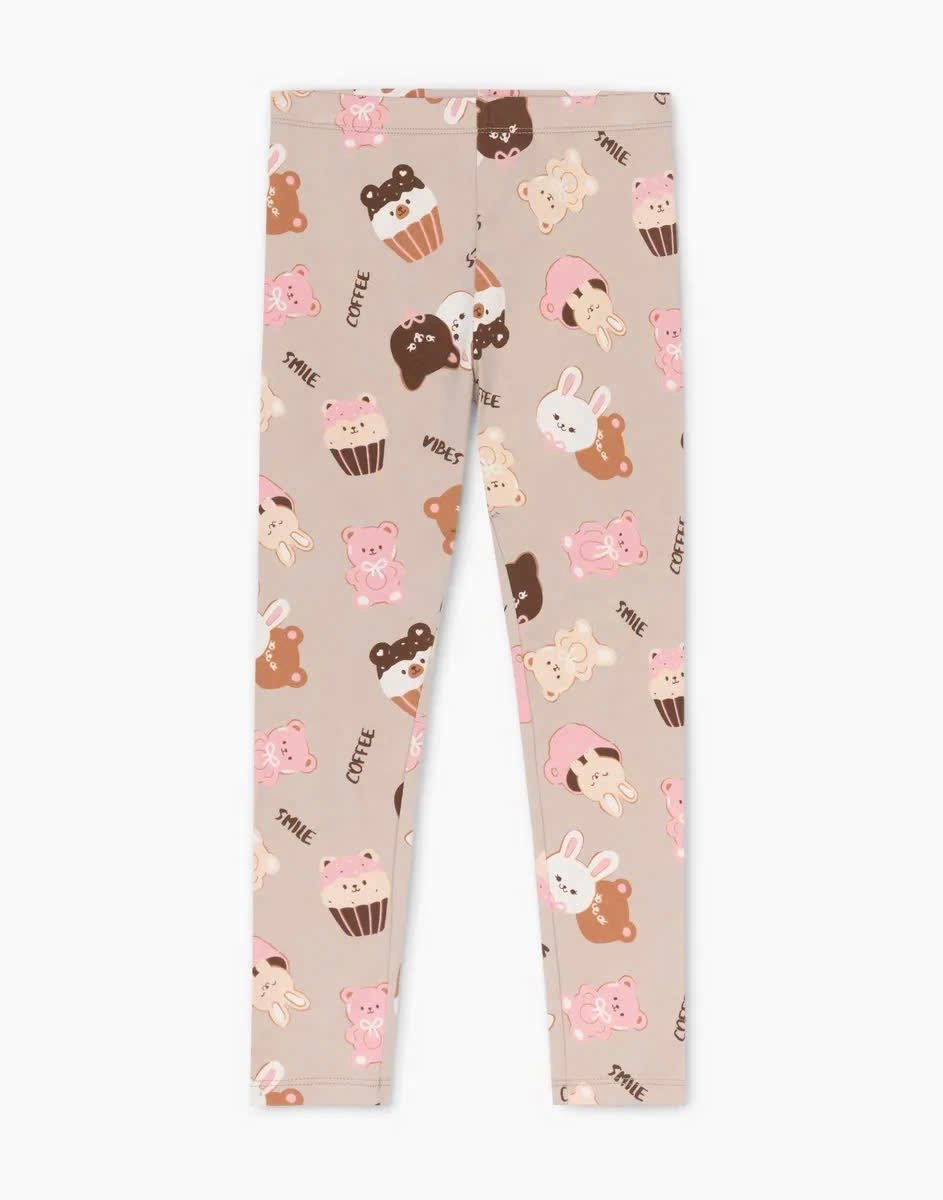 Quần legging cotton GGJJ nhiều hoạ tiết cho bé gái size 12m - 8y