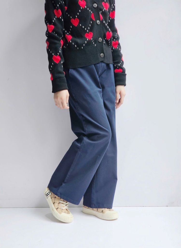Quần dài kaki ống xuông BeeMon màu navy cho bé size 120 - 160