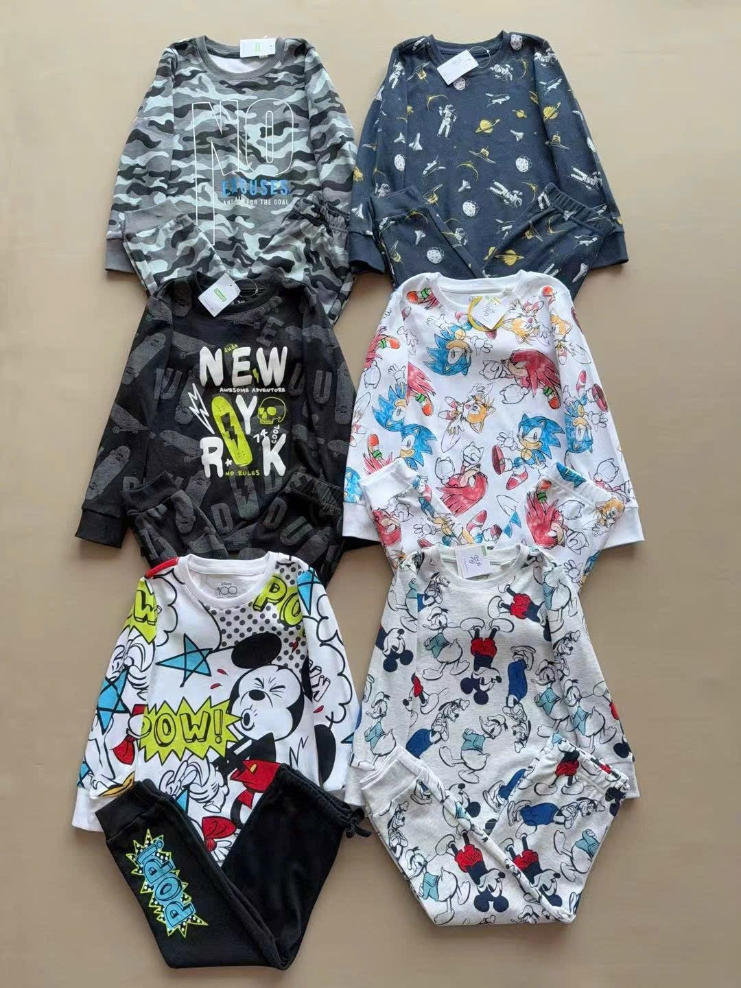 Bộ cotton Delta dư xịn nhiều màu cho bé trai size 2-16y