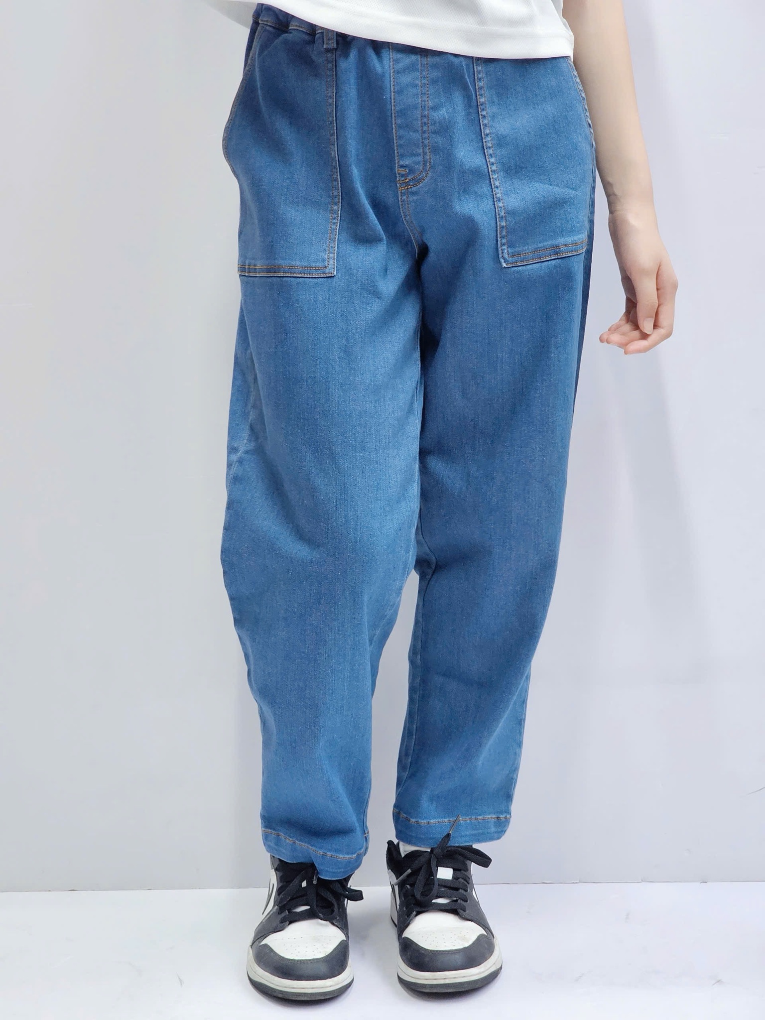 Quần jean dáng baggy BeeMon 2 màu xanh đậm / nhạt size 120 - 160