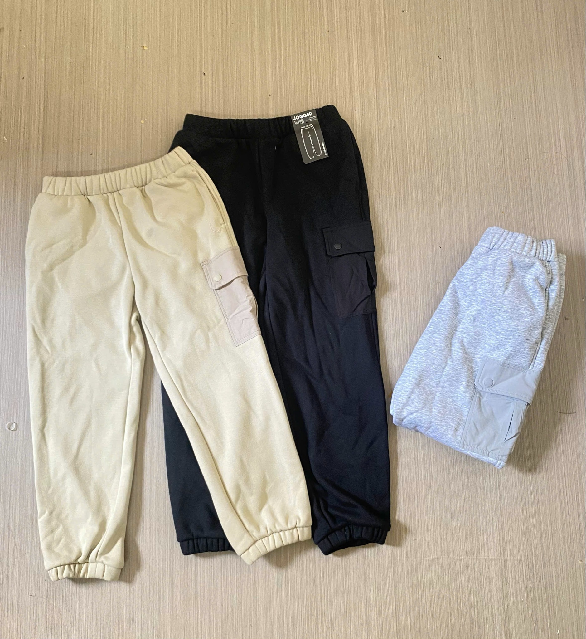 Quần jogger nỉ bông Topten phối túi hộp nhiều màu cho bé size 130-170