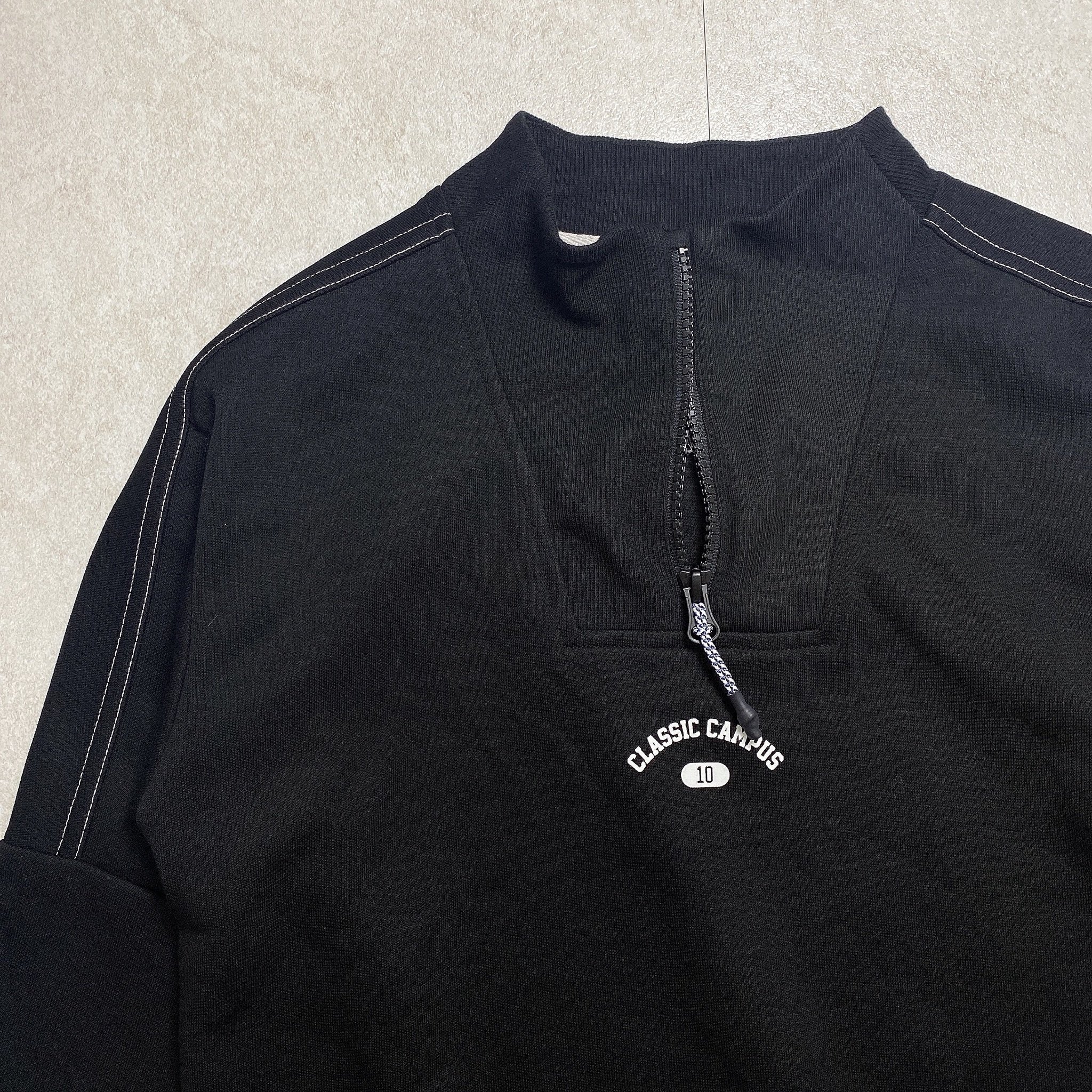 Áo nỉ Topten đen Classic Campus / Ghi trơn / Đen Challenge size 120 - 170