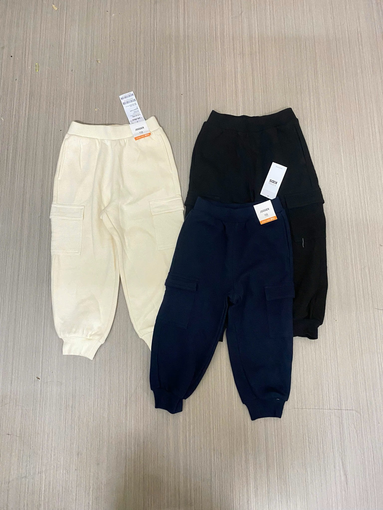Quần jogger nỉ bông Topten phối túi nỉ tổ ong nhiều màu cho bé size 100-150