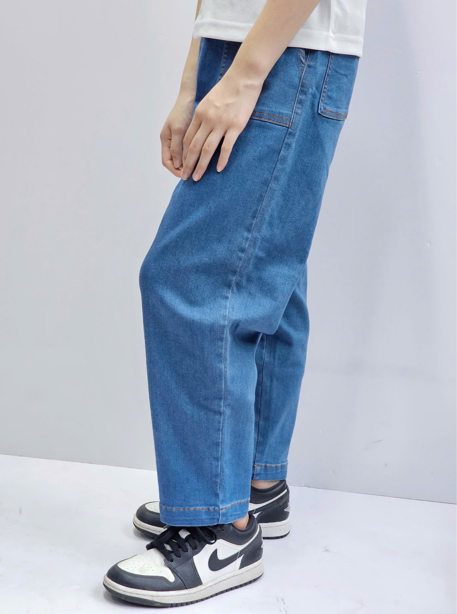 Quần jean dáng baggy BeeMon 2 màu xanh đậm / nhạt size 120 - 160