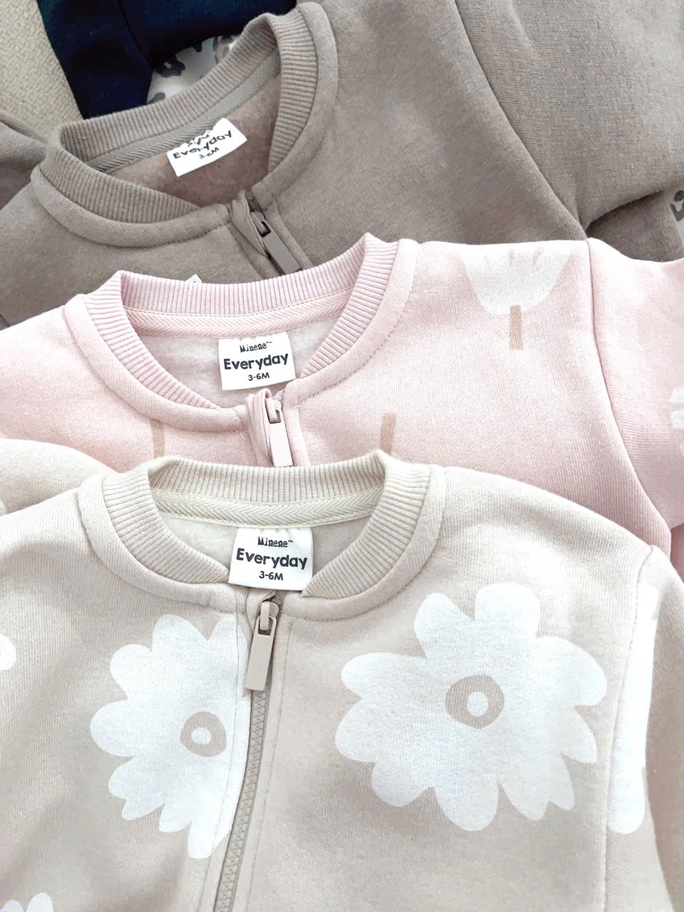 Body nỉ bông Minene dư xịn nhiều màu cho bé size 3-24m