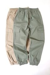 Quần jogger kaki mềm Beemon túi hộp 2 màu be/rêu cho bé size 120-160