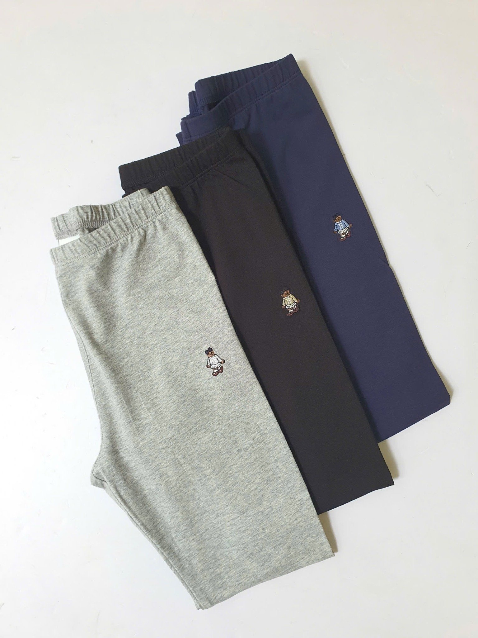 2025 - Quần legging Beemon cotton trơn nhiều màu cho bé gái size 110-160 và S M L