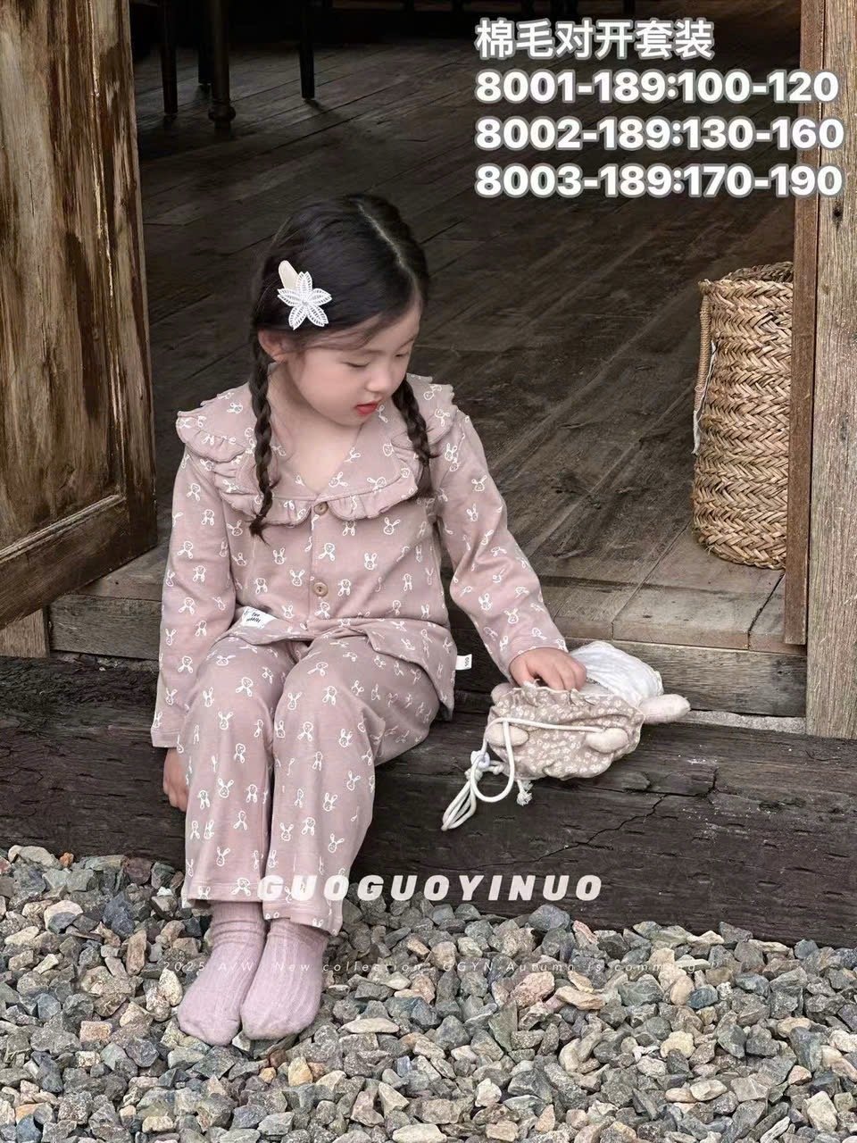 BM1 - Bộ pyjama QC vải thun mềm nhiều màu cho bé gái size 130-160