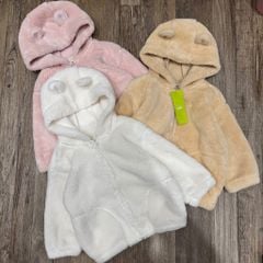 Áo khoác lông Topten xuất Hàn nhiều màu cho bé size 90-110
